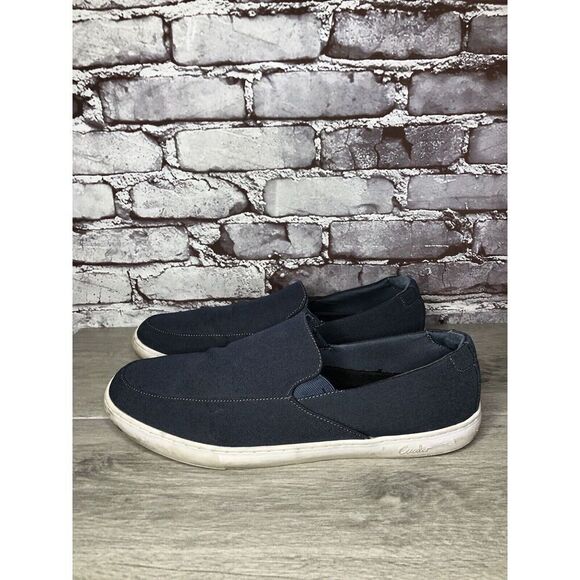 Cuater Tracer Navy Blue Canvas Fabric Slip On Casual Shoes Men’s Sz 13M US/47EU - Picture 1 of 16